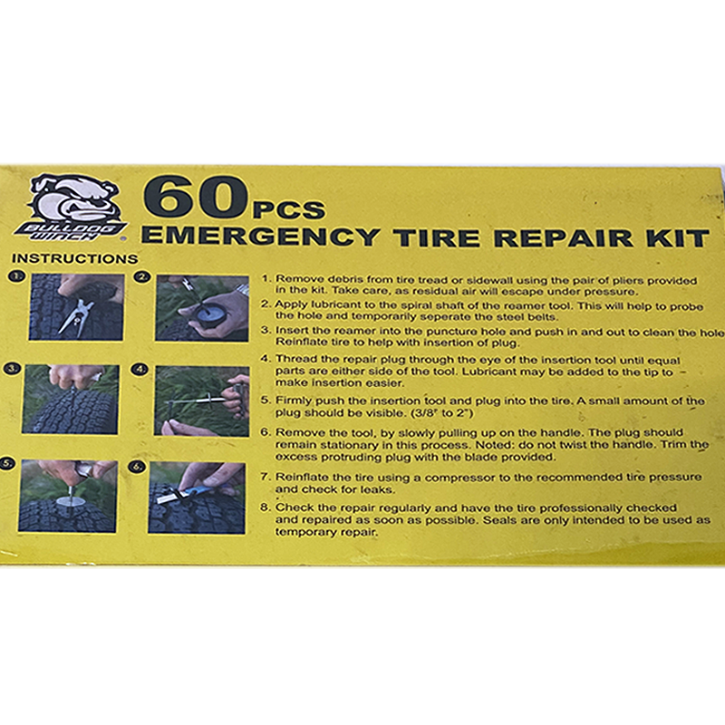 BullDog 60 Piece Emergency Tire Repair Kit