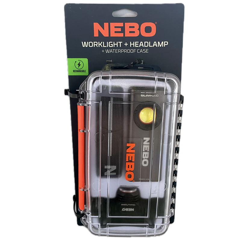 Nebo 3-Piece Travel Kit - Worklight + Headlamp + Waterproof Case