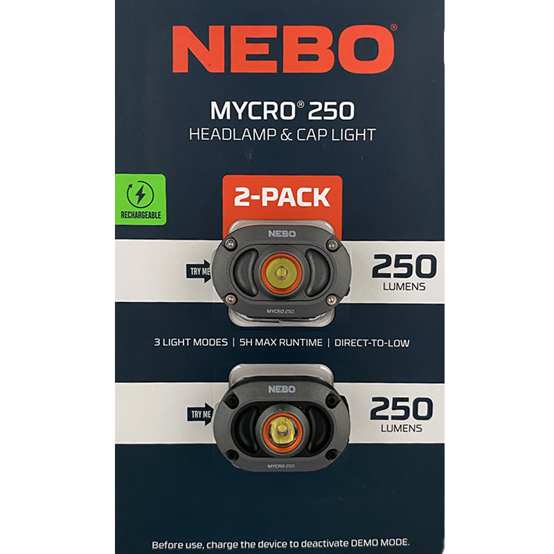 Nebo Mycro 250 Rechargeable Headlamp (2 pack)