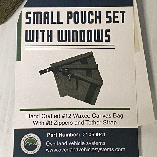 3 Small Pouch Set With Windows