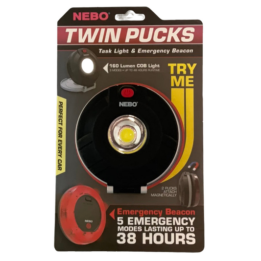 Nebo Twin Pucks Task Light & Emergency Beacon